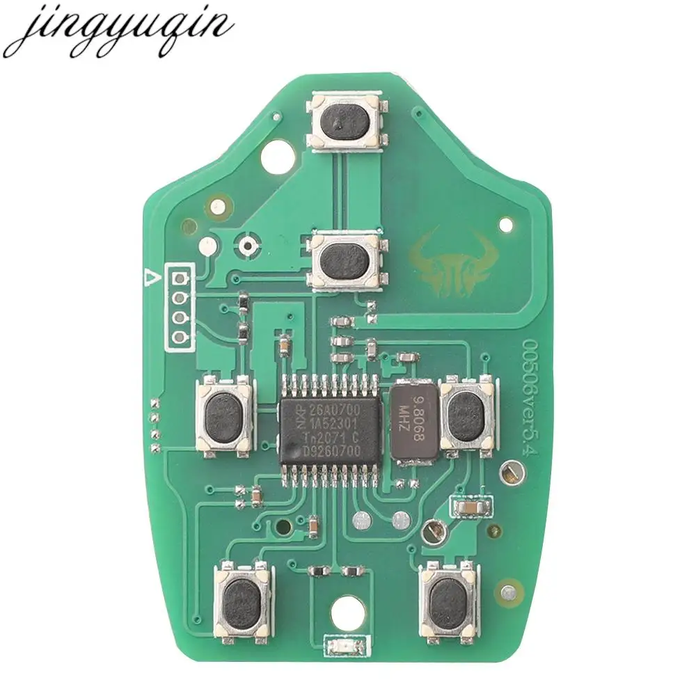 Jingyuqin Remote Car No Key Only PCB For 313.8Mhz ID46 For Honda Elysion Odyssey N5F-A04TAA 5/6 Buttons Electronic Circuit Board