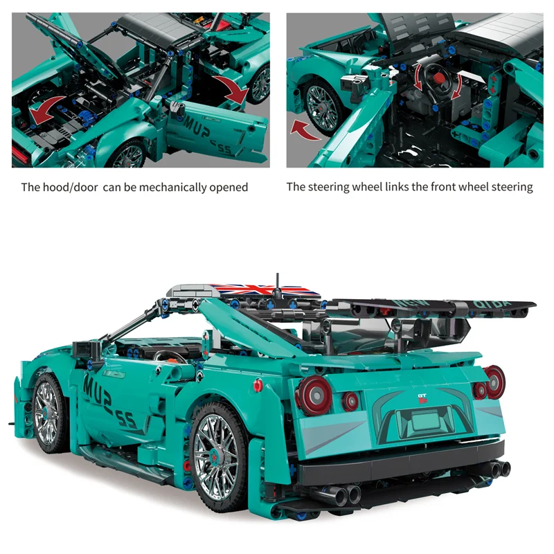 IN STOCK MOC Technical 1:14 Sports Car Building Blocks Model Racing Bricks Assembling Toys for Children Birthday Gift Set