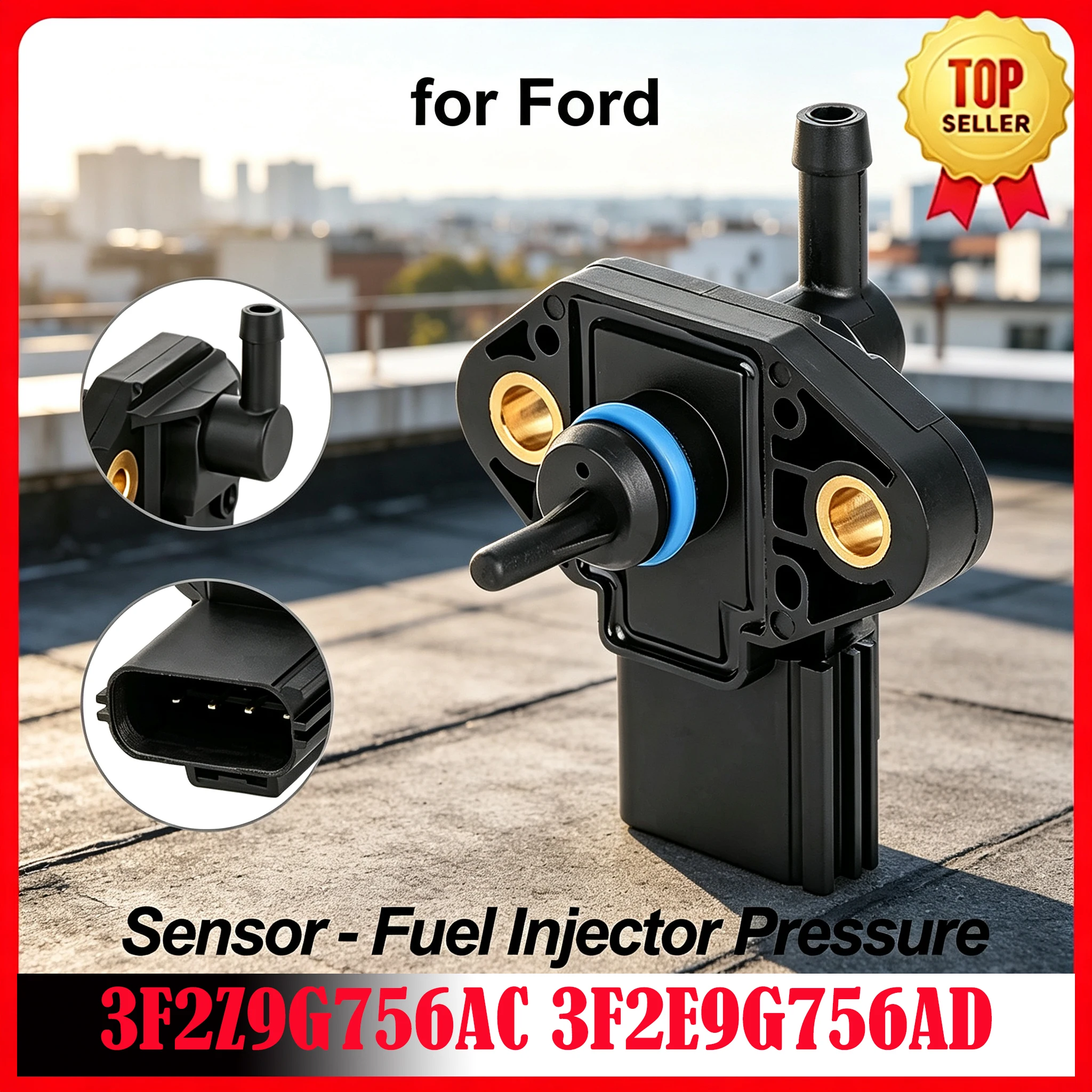 

FPS5 Fuel Rail Injection Pressure Sensor 3F2Z9G756AC for Ford Escape Explorer Focus Maverick Mustang Crown Victoria 3F2E9G756AD