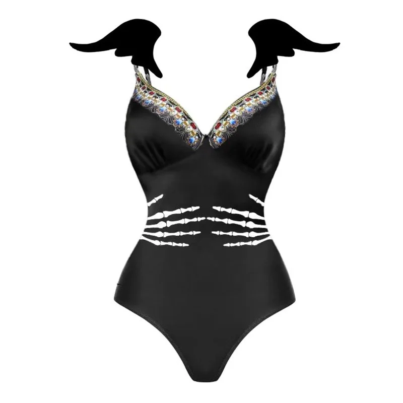 

One Piece Swimsuit For Women Halloween Limited-edition Swimsuit Imp One-piece Swimsuit For Women