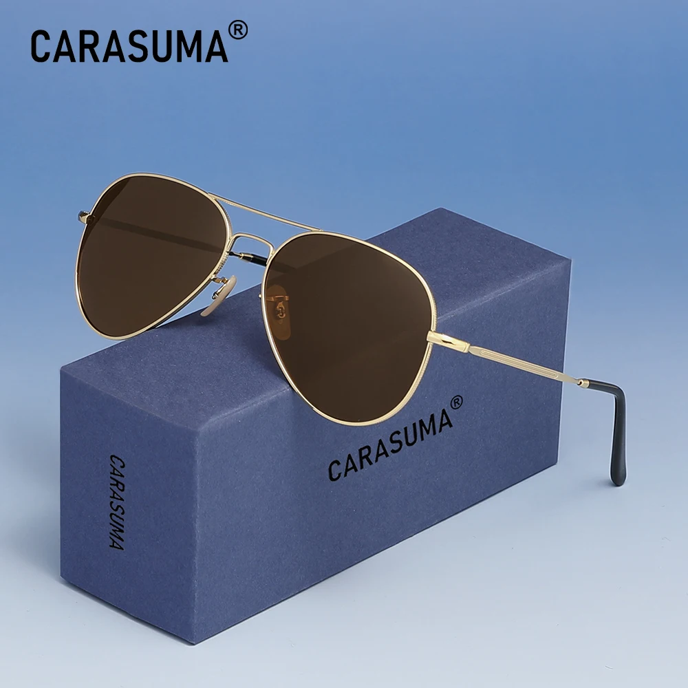 CARASUMA أزياء النظارات الشمسية الطيار النظارات النسائية للنساء الرجال Oculos lrest Gafas دي سول