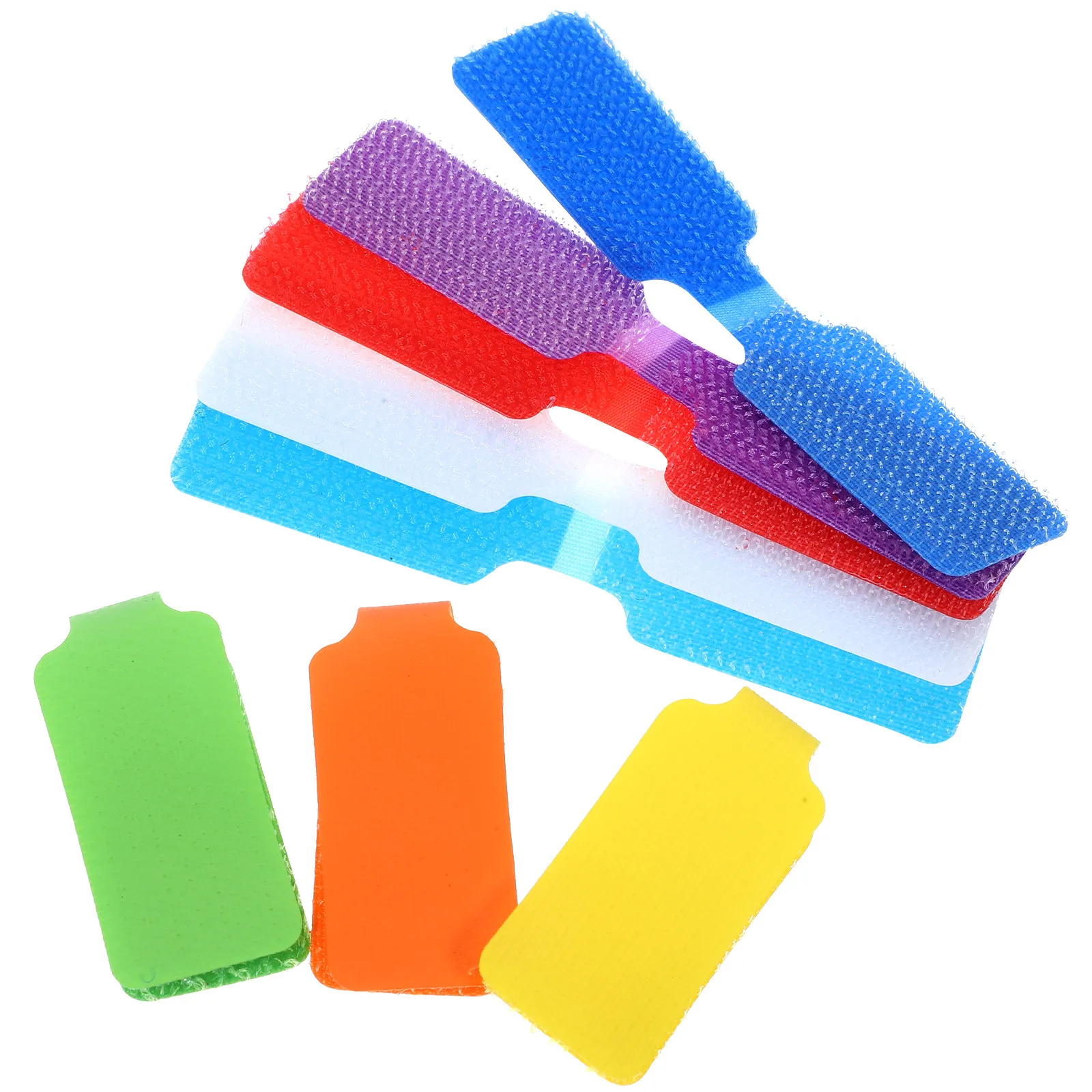 24Pcs Fastening Cable Tags Nylon Cord Labels Straps Flexible Reusable Organizer for Charging Data Wire Management