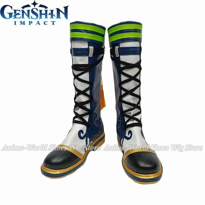 أنيمي Ti NaLi الأذن أحذية الأحذية اكسسوارات لعبة Genshin تأثير Tighnari الباروكات مقاومة للحرارة الاصطناعية الشعر لعبة دور تأثيري الباروكات