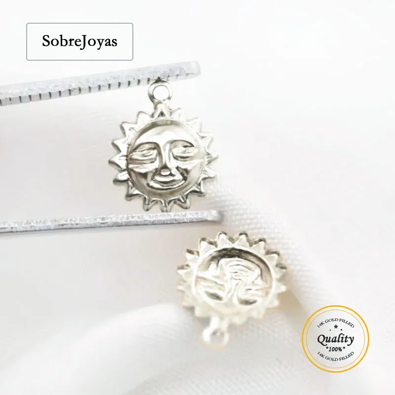 

Подвеска Sunshine Happy Face из стерлингового серебра 925 пробы, подвеска от солнца, ювелирные изделия для изготовления браслетов и ожерелья «сделай сам», мини-подвески, ювелирные изделия