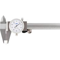 6-Inch Metal Imperial Dial Caliper Precision Pointer Caliper Stainless Steel Shockproof Dial - DIY Professional Measuring Tool