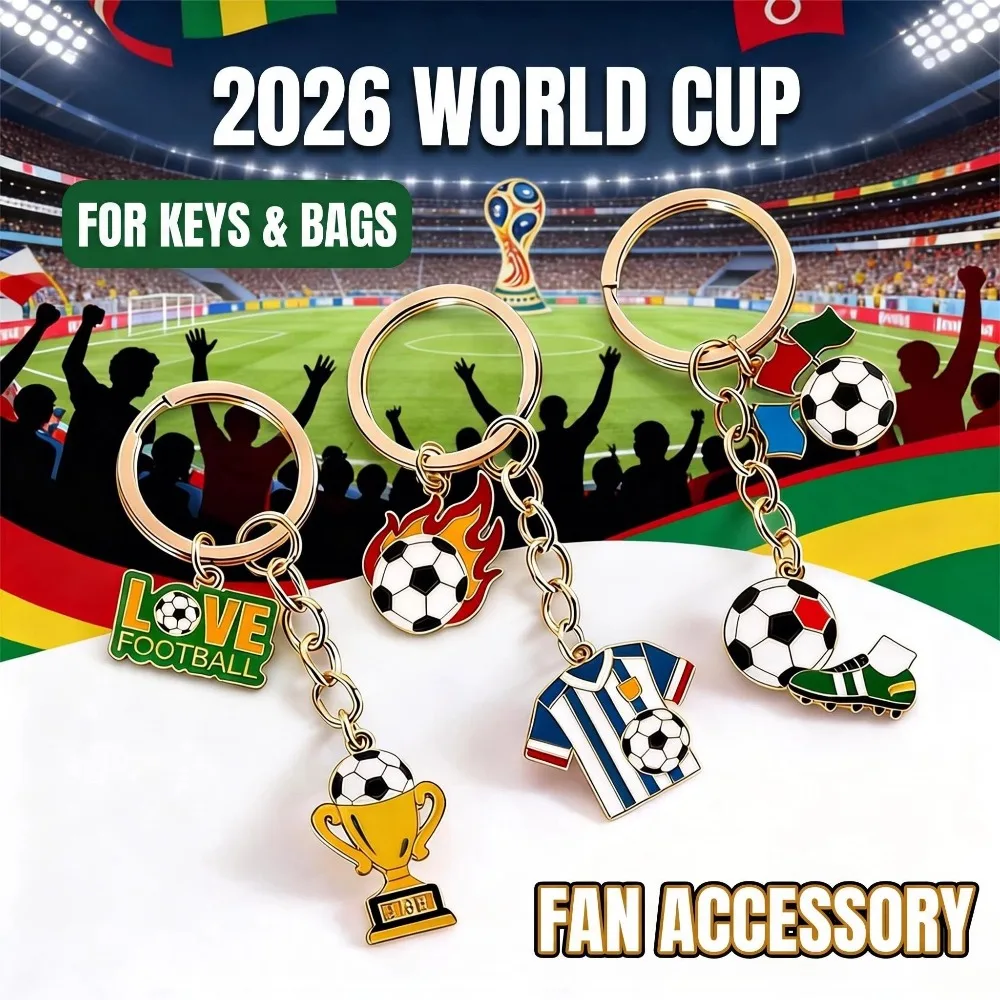 Football Memorabilia Accessory Football Keychain Football Jersey Keychain with Enamel Color Lightweight Accessory Portable