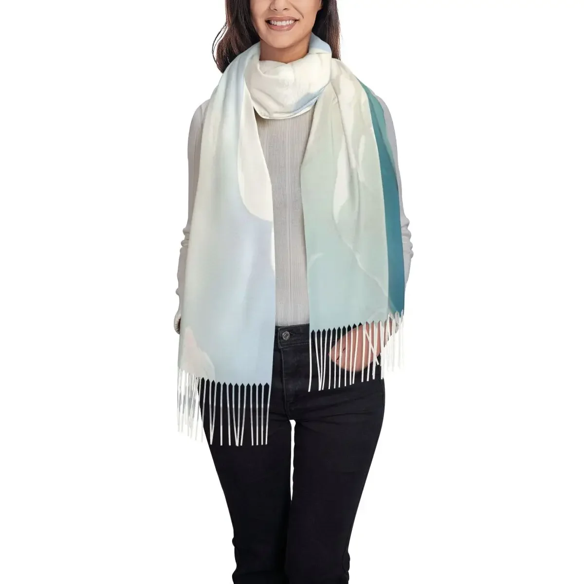 Schal Ein Quastenschal