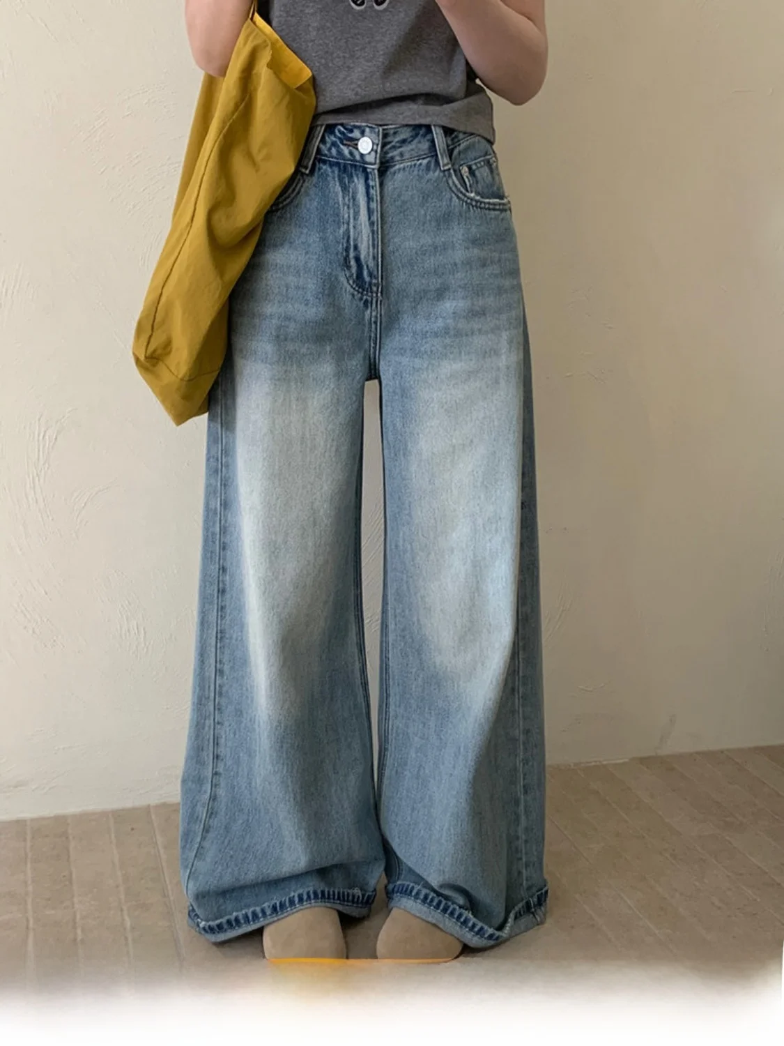 

Классические прямые джинсы: простой дизайн, стройнящие, женские повседневные длинные брюки, весна-лето, новый стиль, корректирующие фигуру, скрывающие недостатки.