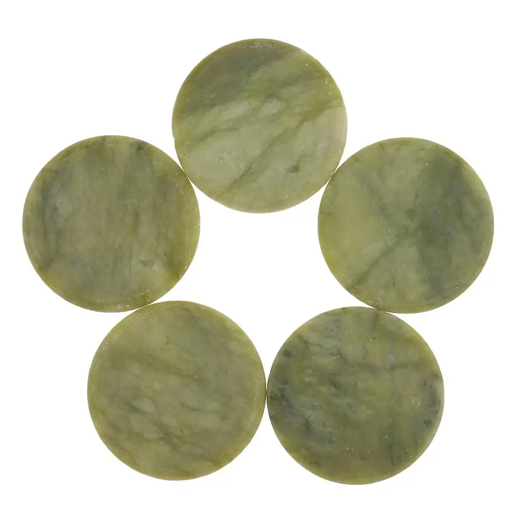 5 Pieces Jade Stone Glue Stand Pallet for Eyelash Extension Lash Application
