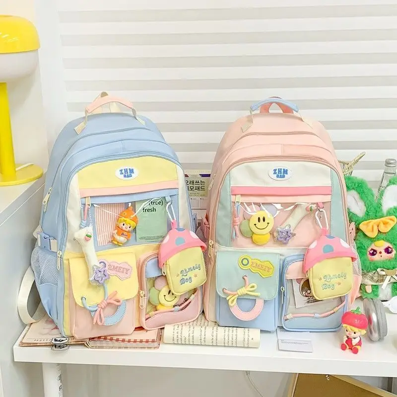Dopamine Cute 2026 New Large Capacity Backpack, High Aesthetic Value, Large Capacity Backpack for