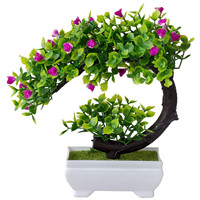 Artificial Plants Bonsai Simulated Tree Potted Plants Fake Flowers Table Potted Ornaments