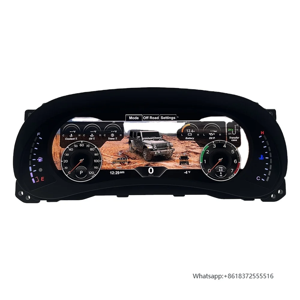 

daLinux System LCD Dashboard Speedometer Multifunction Digital Instrument Cluster for Jeep Wrangler JL JK 2010-2018