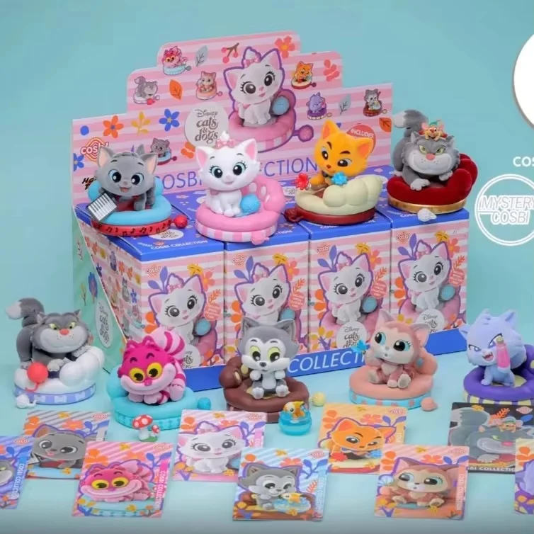 Original Blind Box Disney Katze Party Geheimnis Überraschung Box Mode Niedlichen Mini Kreative Katze Zubehör Weihnachten/Geburtstag Geschenke