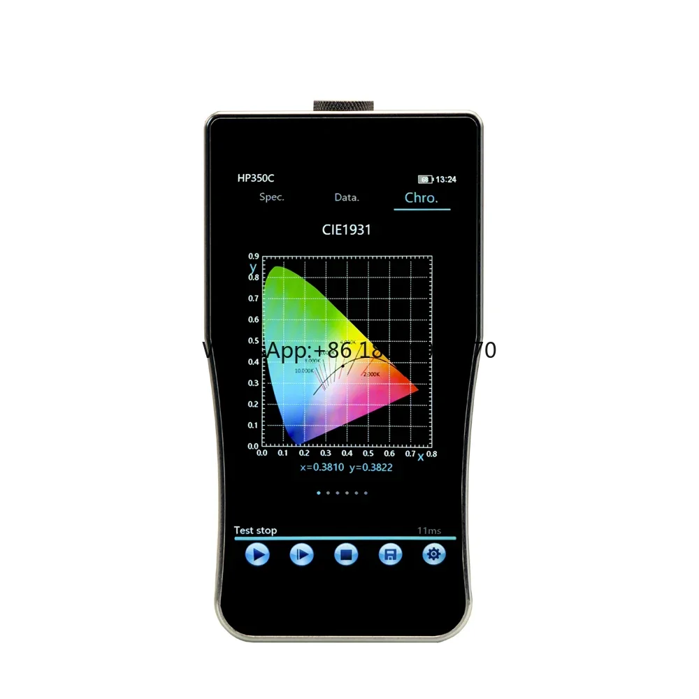 HP350C light spectrum analyzer 380-780nm handheld Portable CCT CRI Spectrometer Price for LED Light