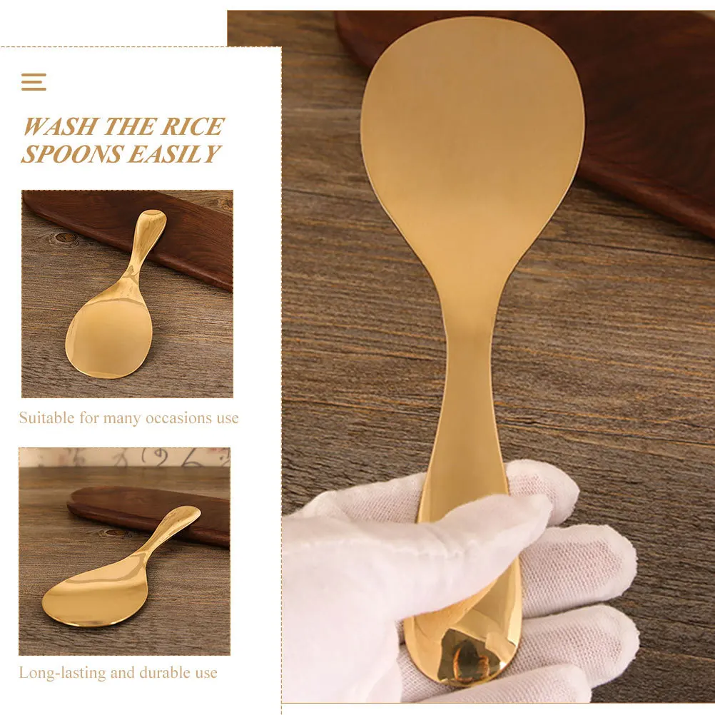 

Rice Spoon Premium Copper Material Non-Stick Kitchen Rice Scoop For Home Restaurant Use Multipurpose Spatula