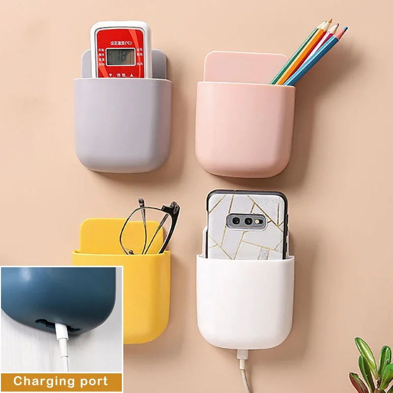 

Air Conditioning Remote Control Storage Box Hanging On The Wall Hanging Rack Mobile Phone Bedside Pasted Box Debris Storage Rack