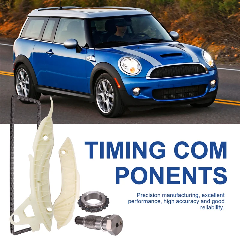 

Для BMW Mini R55 R56 R57 R58 R59 R60 R61 1.4 1.6 N12 N16 N18 Комплект цепи ГРМ двигателя 1.4 1.6 N12 N16 N18 11318618318-AT80