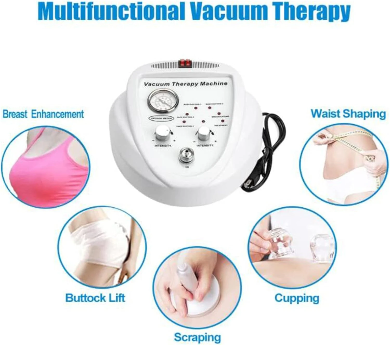 Breast Enlargement Massager Lifting Vacuum Therapy Cellulite Cupping Scrapping Skin Tightening Butt Machine Guasha For Dropship