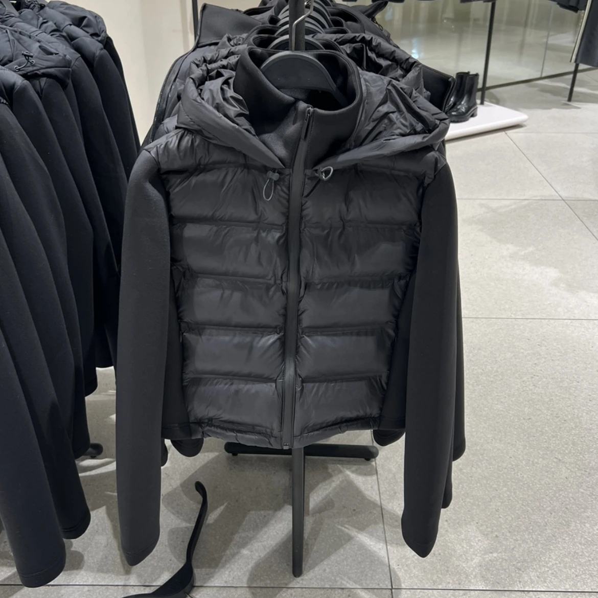 

Осень-зима легкая куртка с капюшоном в стиле пэчворк дизайн теплое хлопковое длинное пальто све Fem молодежное повседневное модное пальто