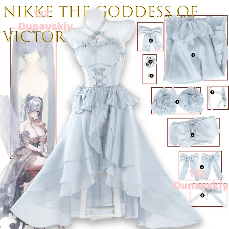 

Cinderella Crystal Princess Cosplay Outfit For NIKKE The Goddess Of Victory Anime Game Female Costume Set Events Halloween