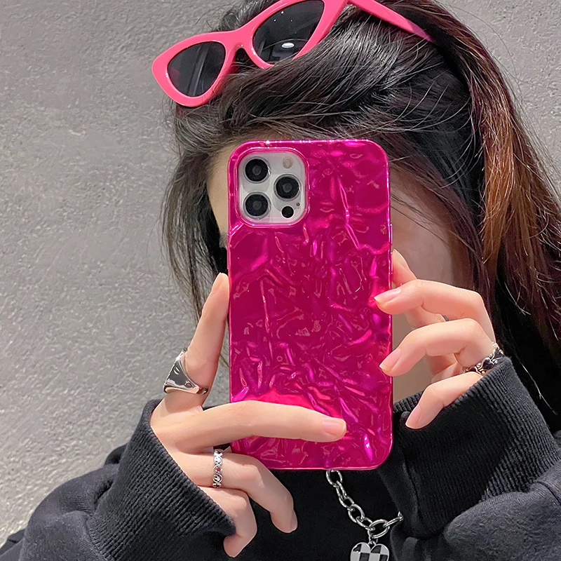 

NEW Luxury tin paper pattern Phone Case for iphone 15 14 13 11 12 Pro Max X XS Max XR 8plus 7plus Shockproof Soft Cover