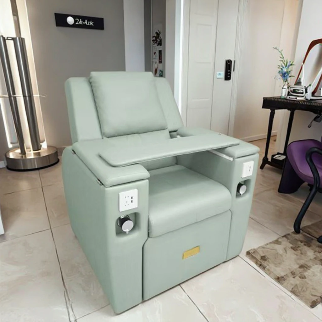 Multifunctional Electric Pedicure Chair For Nail Art Eyelash Beauty Tattoo One-Person Whirlpool Foot Bath Massage Pipeless
