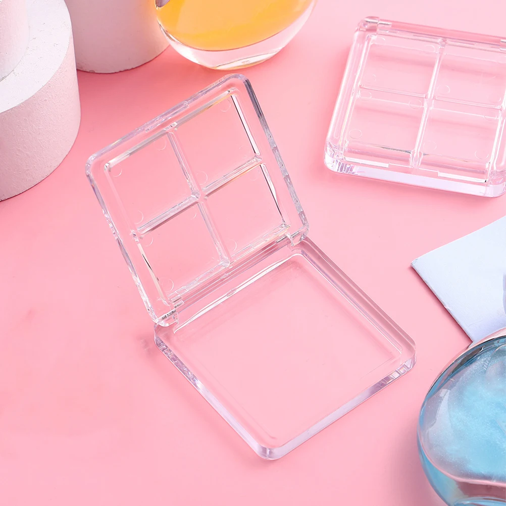 

4Pcs Empty Palette Boxes for Lipstick Storage Portable DIY Makeup Pans Travel Powder Case Lip Stick Palette Skincare