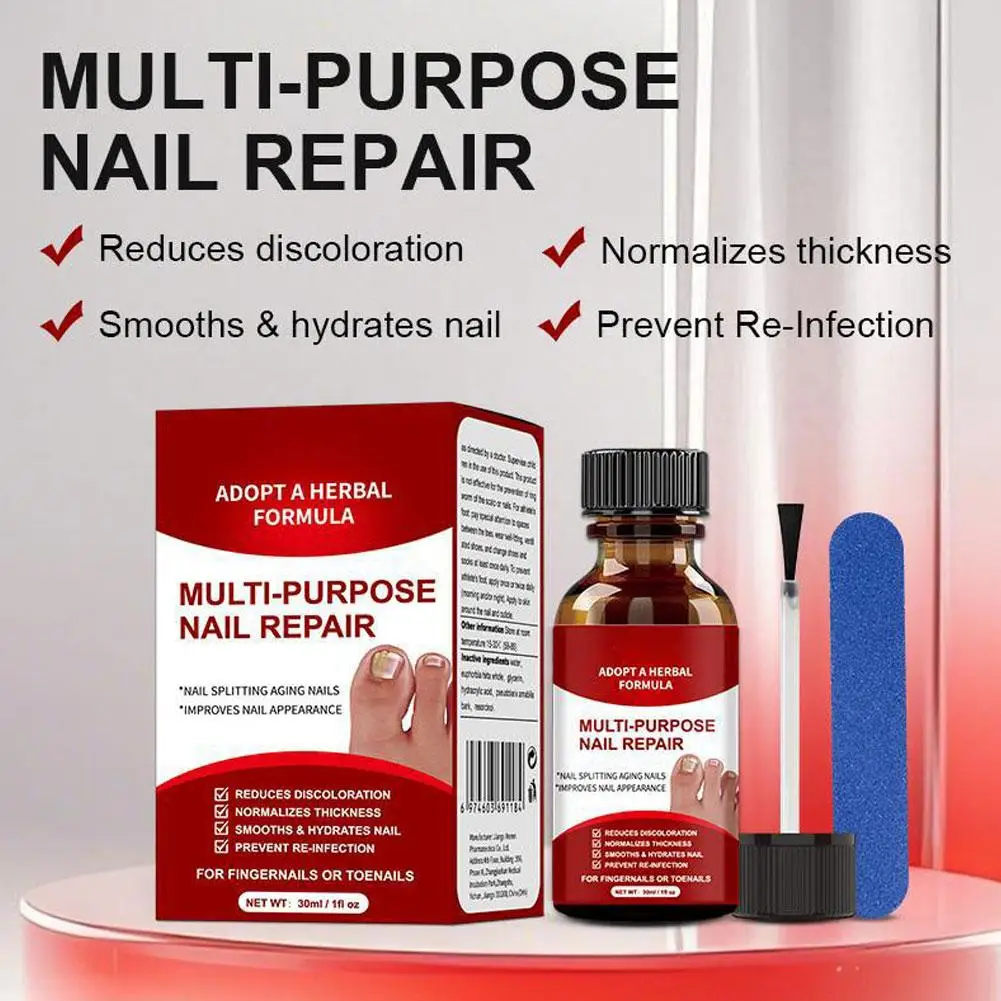 30ml Brand Fingernails Toenails Solution Improve Nail Appearance Splitting Aging Care Solution Multi-Purpose Nail Repair Drops