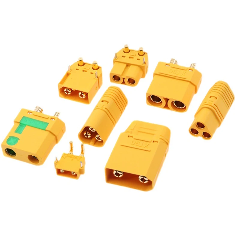 5 / 10 Пара MT30 MT60 XT30PW XT60PW XT90PW XT90S Большой ток Позолоченный латунный никелированный адаптер питания