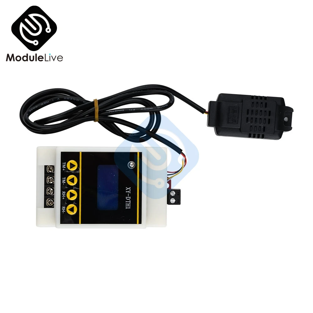 Imagem -06 - Módulo de Sensor Controle de Temperatura e Umidade De20c a 60c Sht30 10a Saída de Relé para Trilho Din Incubadora Controle de Temperatura Dth1