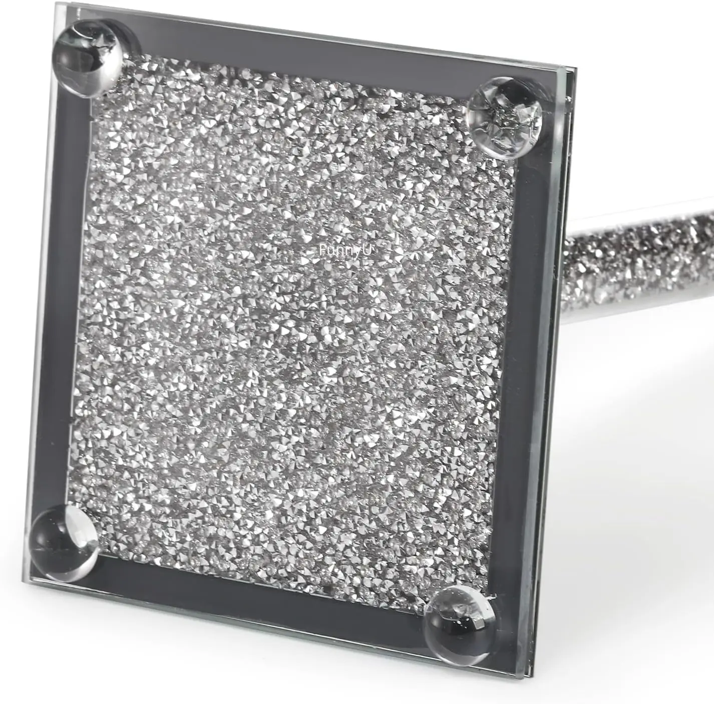 Crystal Napkin Holder Countertop Paper Towel Holder Paper Dispenser Stand with Sparkly Crushed Diamond for Kitchen Bathroom