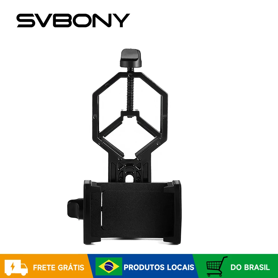 Svbony universal suporte de montagem adaptador de telefone celular ocular diâmetro 25-48mm para telescópio monocular binocular luneta