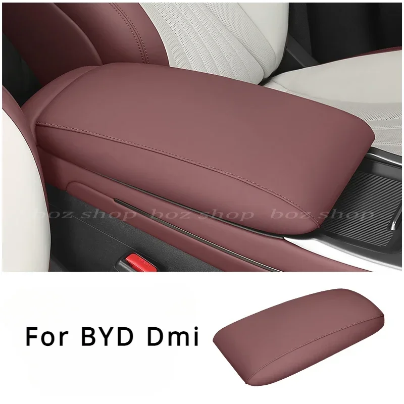 Cubierta de caja de reposabrazos Central para BYD Seal Dmi, almohadilla protectora de Control Central especial, accesorio de modificación interior, Funda de cuero