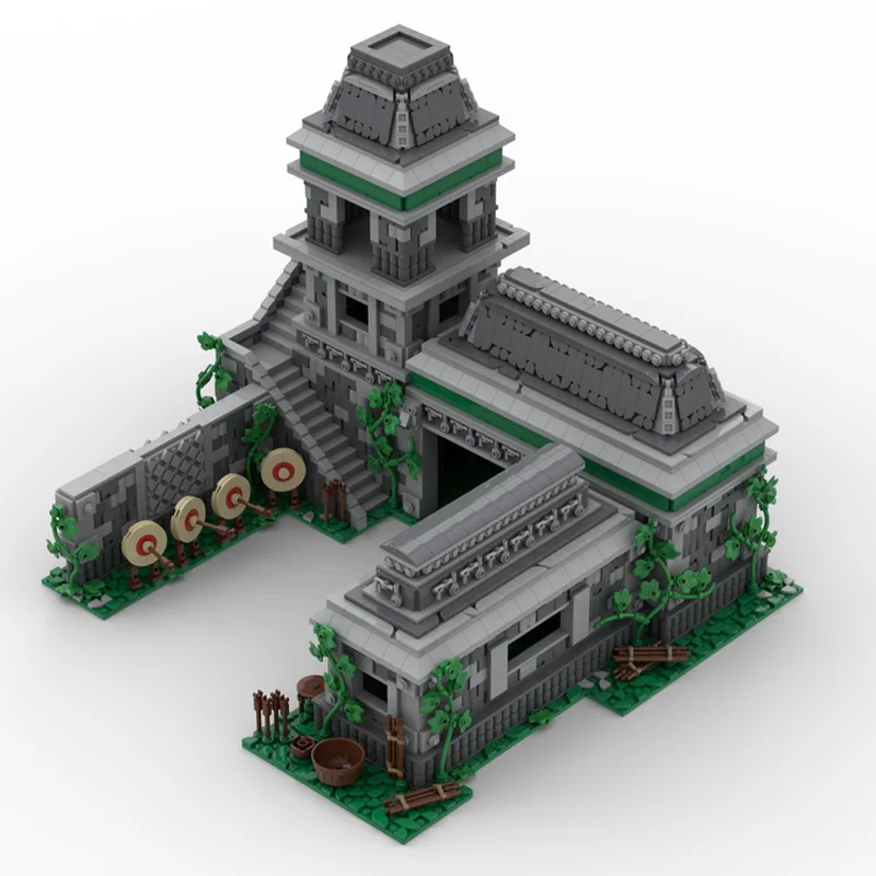 4843 PCS City Street Age Of Archery Range MOC Customize Modular Building Block Simple Design Model DIY Boys Toy Christmas Gift