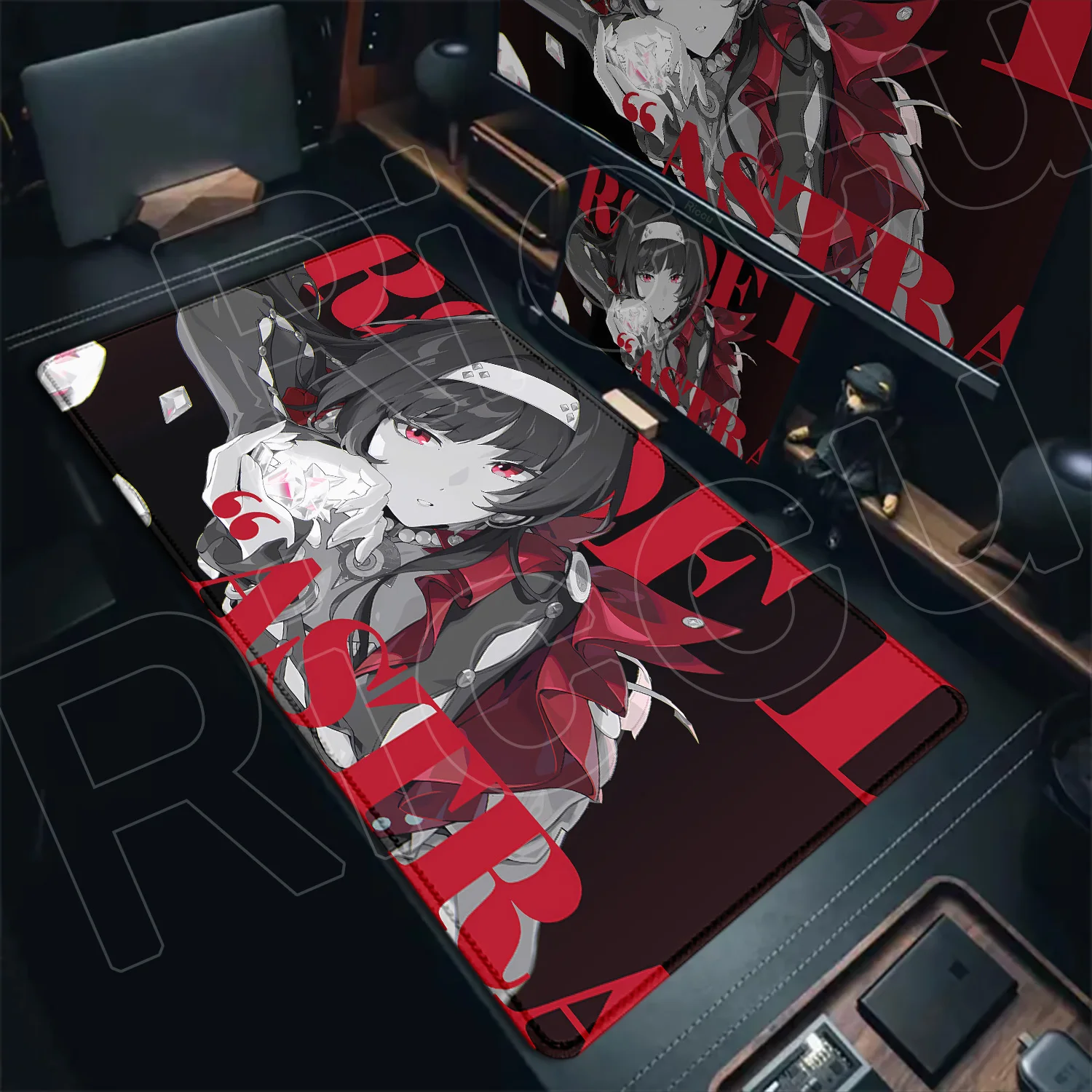 New Zenless Zone Zero Mouse Pad ZZZ Wright Asaba Yuma Trigger Evelyn Chauvelier Anby Jane Large Rubber Locking Edge Keyboard Mat