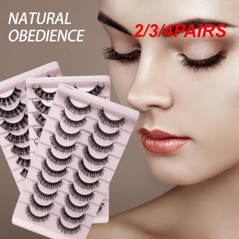 2/3/4PAIRS Mink Eyelashes 100% Real Mink Soft And Natural Long-lasting In-style Comfortable To Wear Sought-after Cilios