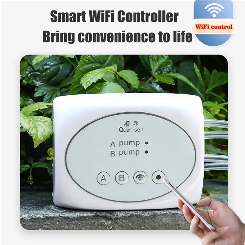【LAST CHANCE】Wifi Controlled Garden Irrigation System Kit Plant Automatic Drip Irrigation Mobile Phone Watering Timer Device Con