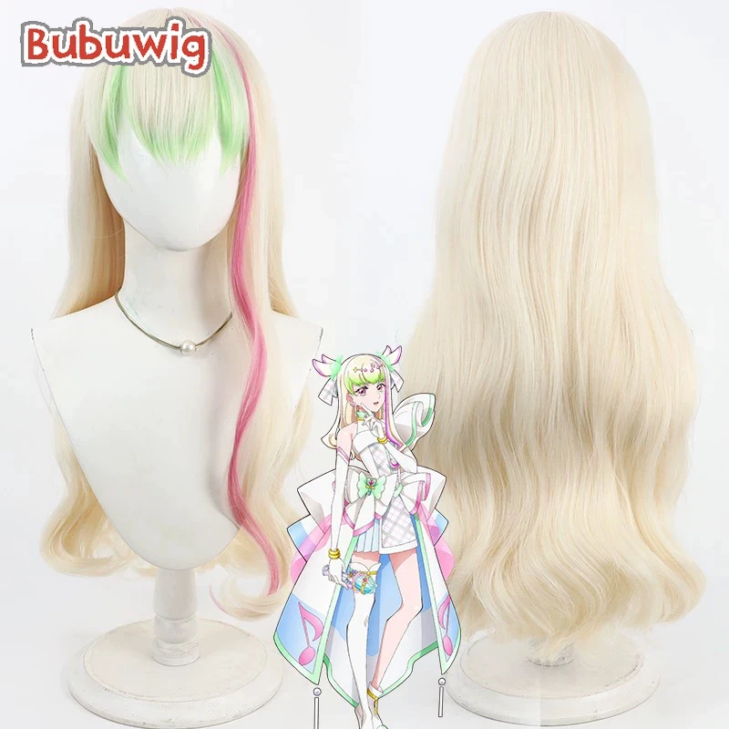 

Bubuwig синтетические волосы Purirun косплей парики Futari wa Pretty Cure Cure Zukyoon Purirun светло-русый смешанный парик термостойкий