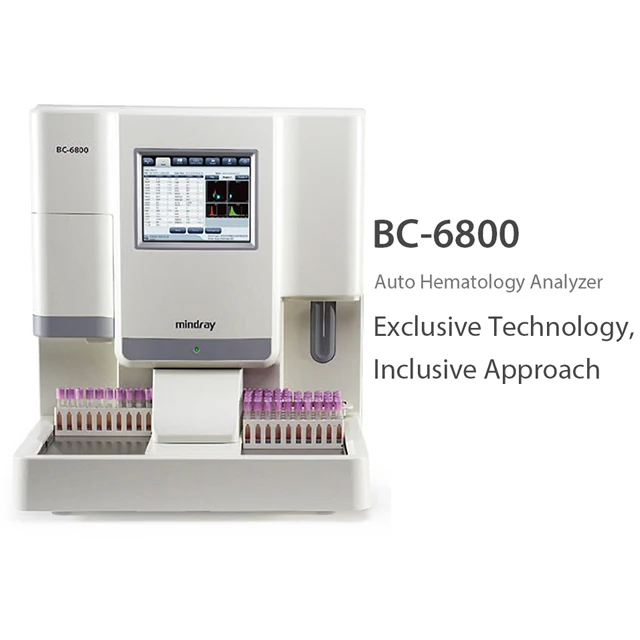 125 tests/hour Mindray BC-6800 Auto Hematology Analyzer with Malaria screening 3D analysis