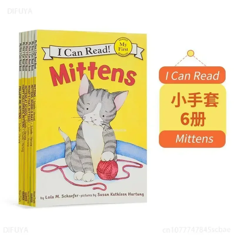 Books of6 Books/set I Can Read The Original English Picture Story Book Mittens Books for Kids in English  English Books