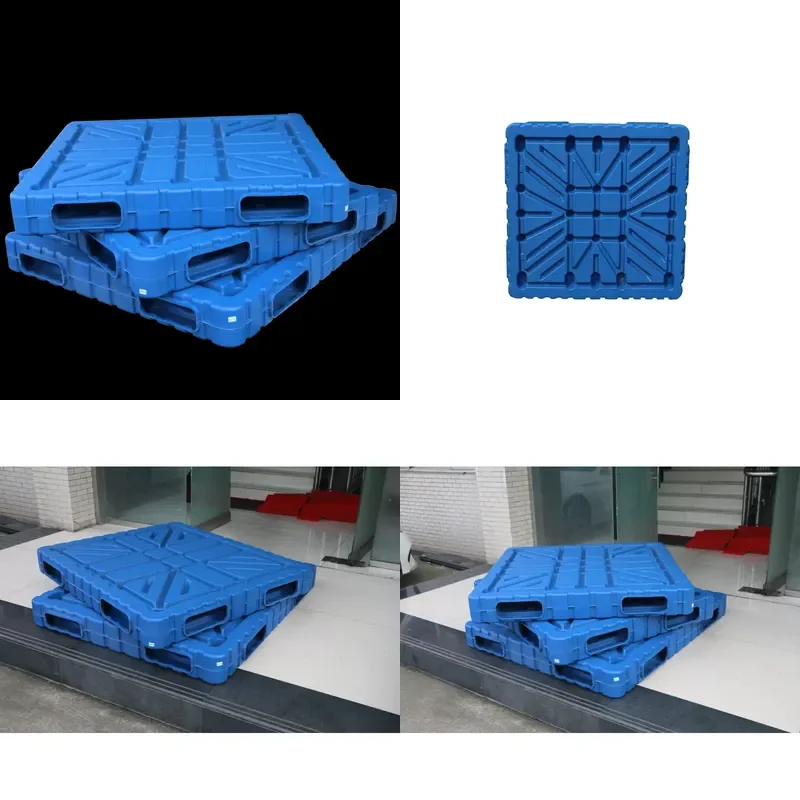 for High Quality 1210x1200x150mm Integrated Blow Molding European Pallet Heavy Duty Warehouse Storage Rack Solution