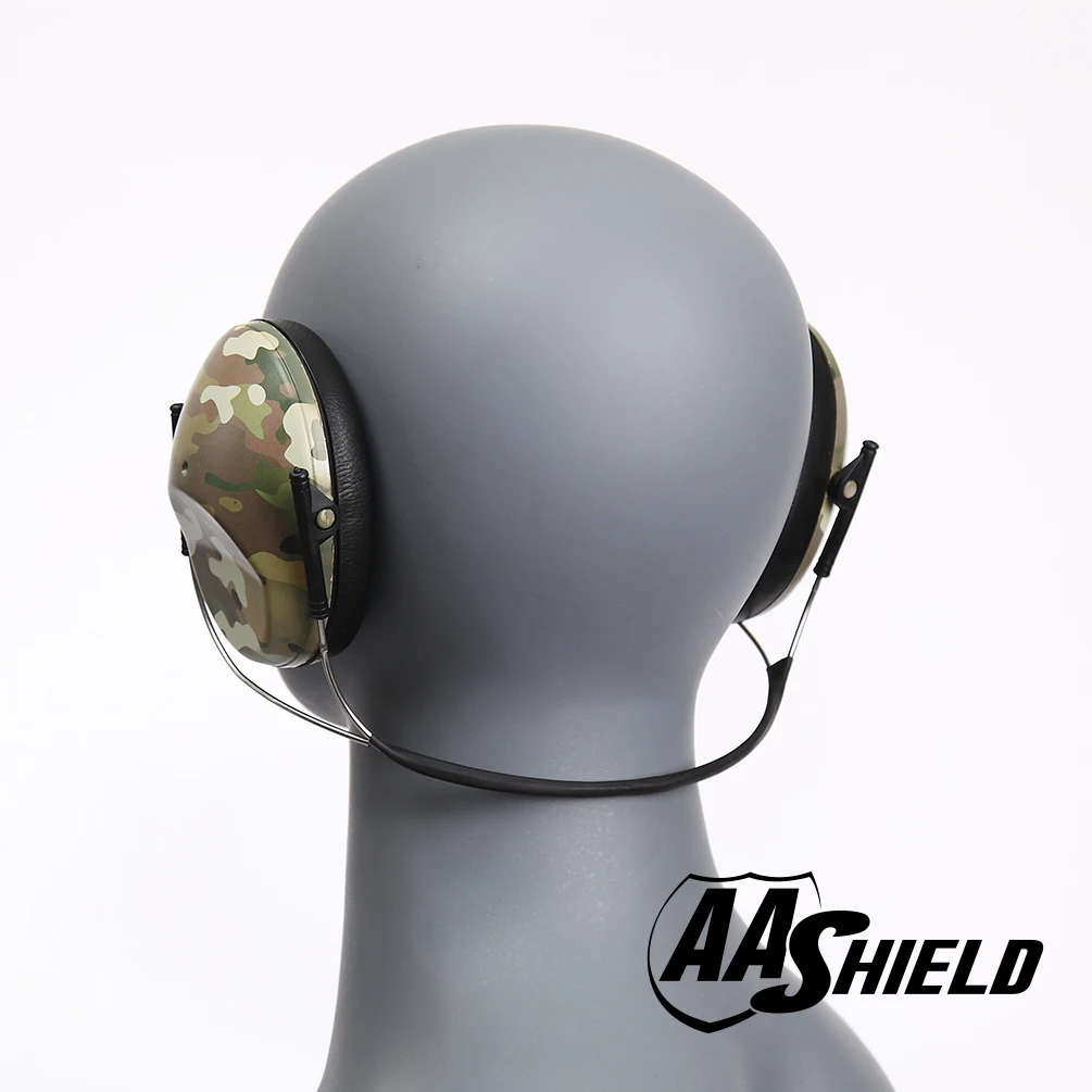 AA Shield Soundproofing Round Neck Ear Muff Shooting Hearing Protector Noise Reduction Tools 25.8DB Camo