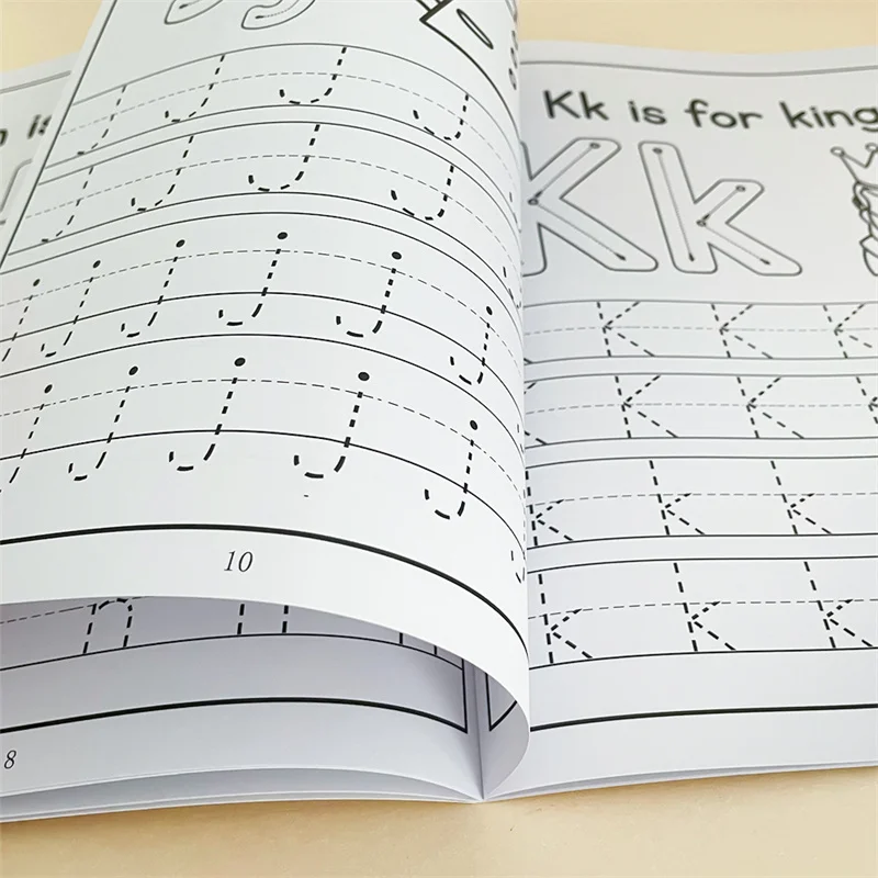 ABC Letter Tracing Coloring Book A-Z Maiustágio Lowercase Pen Controle Prática para Crianças Pré-escolares