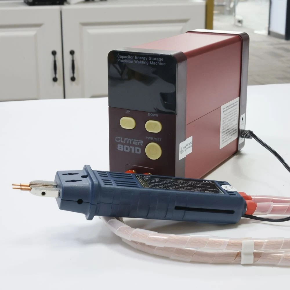 

GLITTER 801D Faraday Capacity Spot Welding machine 9900KW Battery welder Spot Welder 0.2mm Pure Nickel welding 0.1-0.35mm 1800A