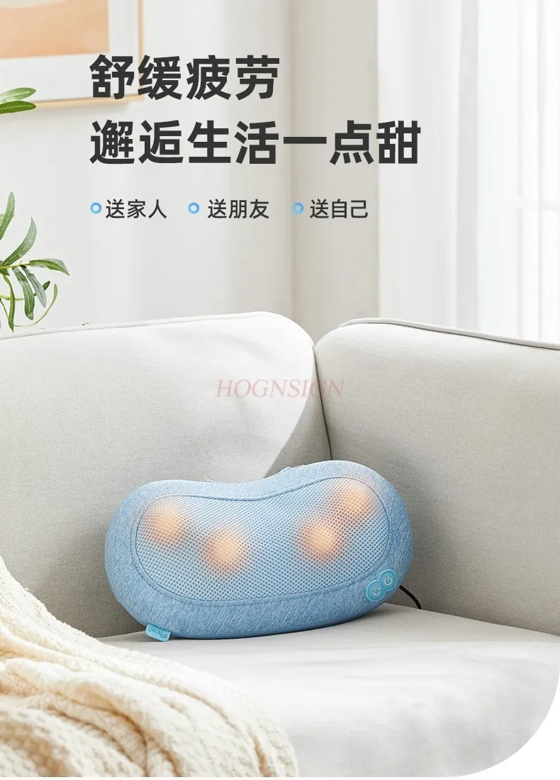 Cervical spine massager waist back multi-functional kneading massage pillow home car shoulder and neck massager