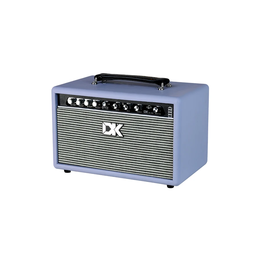 

DK IC-30 Portable Acoustic Guitar Amp: 40W Bluetooth, Mic Volume & Reverb, 3-Band EQ for Outdoor & Recording