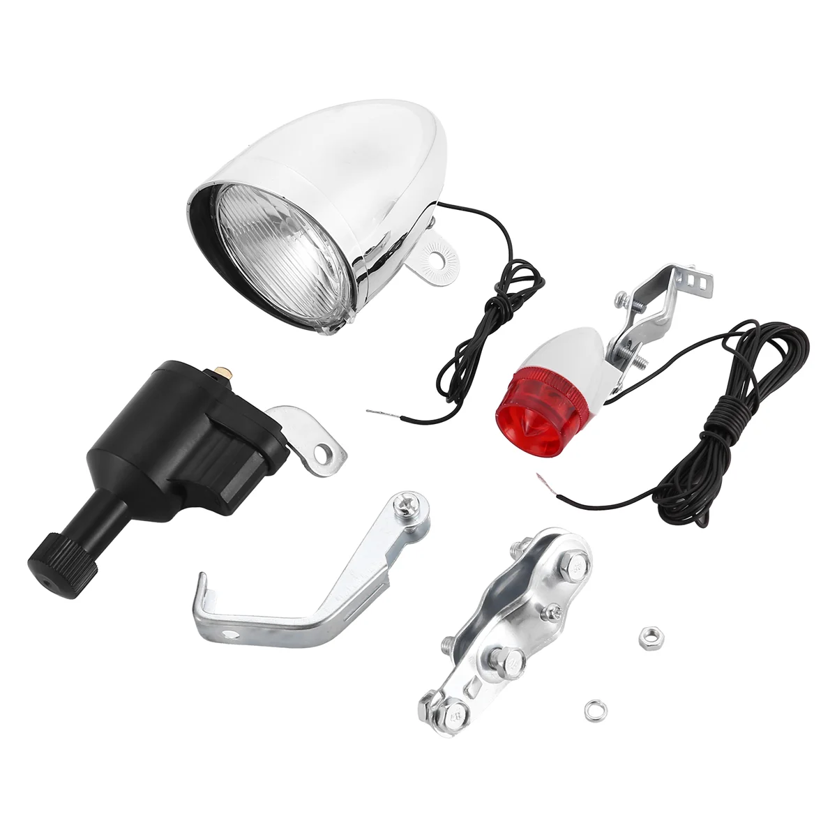 

A51K-Bike Light Bicycle Motorized Bike Friction Dynamo Generator Tail Light 6V 3W Bike Acessories