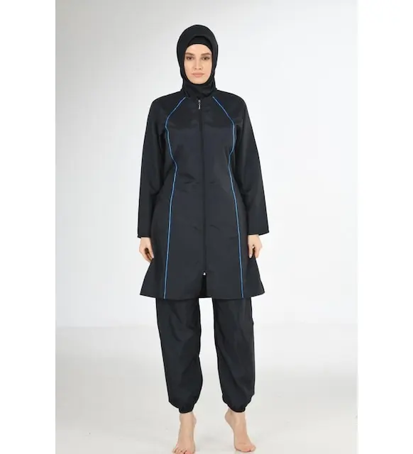 Fantasy 3219 Navy blue classic full closed hijab swimsuit