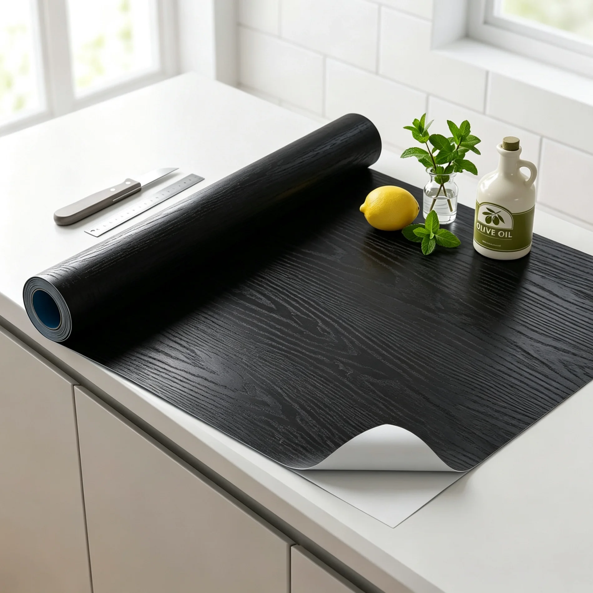 Waterproof Wood Grain Contact Paper Peel And Stick Vinyl Wallpaper Removable Decor Film for Cabinet Desktop Furniture Renovation
