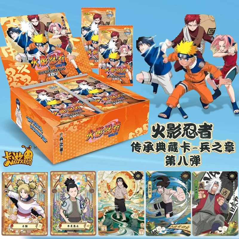 

2025 KAYOU аниме оригинальные карты Наруто T4w7 T2W8 Глава добавления SE Ninja World коллекционные карты игрушки для детей подарок